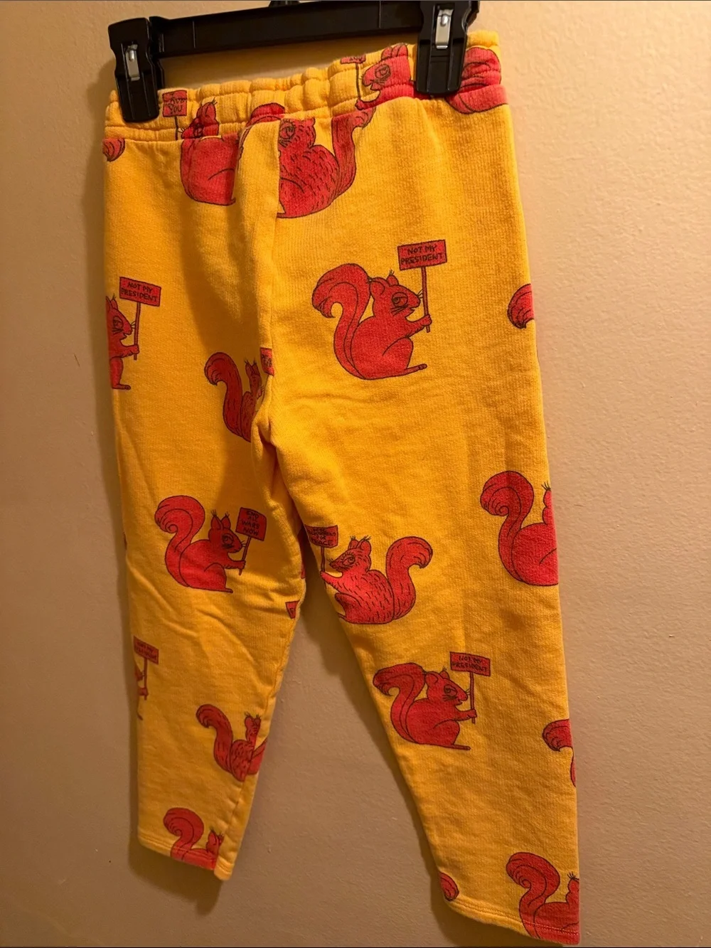 Mini Rodini Kids Yellow with Red Squirrel Print